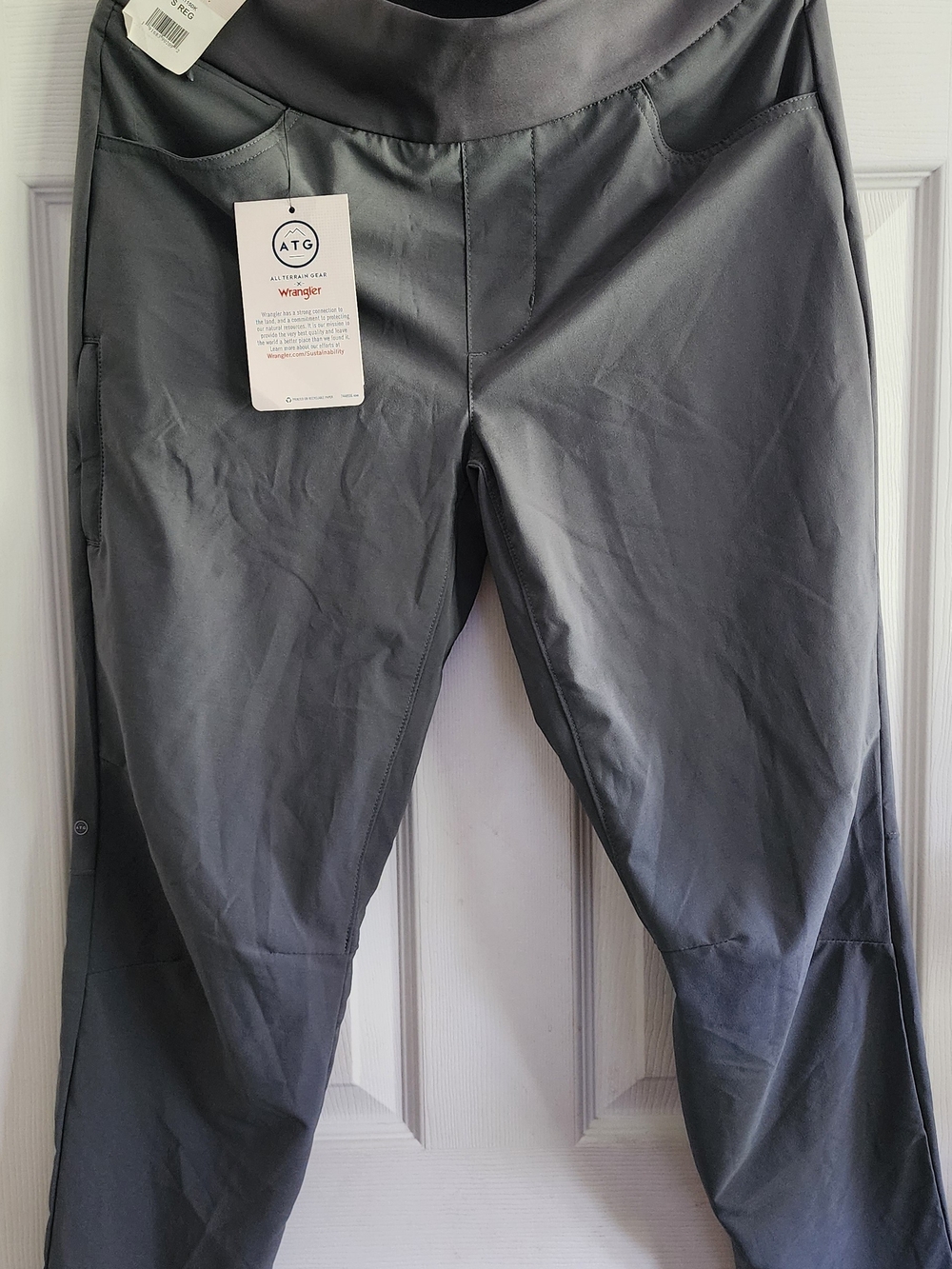 Wrangler ATG Womens Dark Gray Stretch Joggers